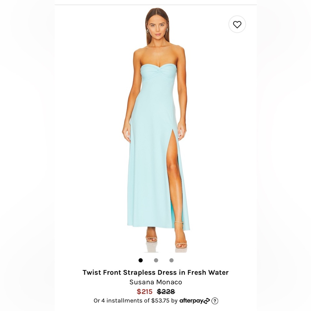 BLUE SUSANA MONACO MAXI DRESS